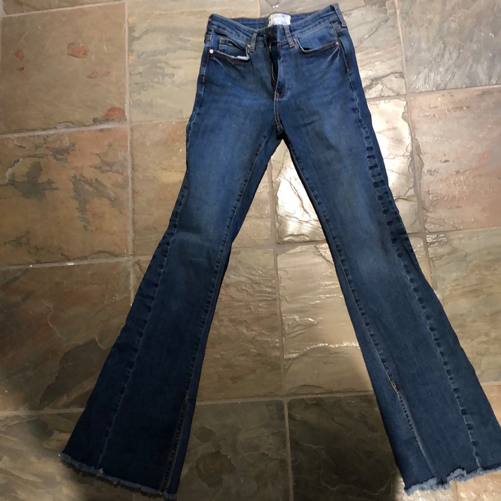 Free People flare cut off jeans 26